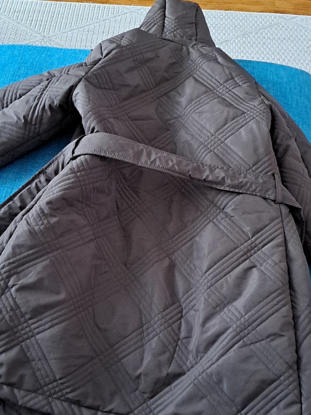 Jones New York Quilted Hooded Coat in Deep Brown New Size XS. - Picture 4 of 4